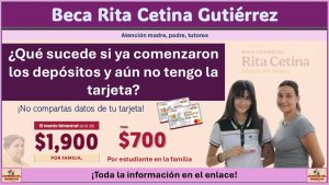 Beca Rita Cetina Gutiérrez: ¿Qué sucede si ya comenzaron los depósitos y aún no tengo la tarjeta?