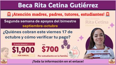 Beca Rita Cetina Gutiérrez: ¿Quiénes cobran este viernes 17 de octubre y cómo verificar tu pago?