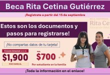 Beca Rita Cetina Gutiérrez: Regístrate a partir del 15 de septiembre ¡Estos son los documentos y pasos para registrarse!