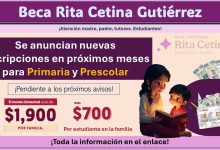 Beca Rita Cetina Gutiérrez: Se anuncian nuevas inscripciones en próximos meses para Primaria y Prescolar
