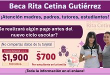 Beca Rita Cetina Gutiérrez: ¿Se realizará algún pago antes del nuevo ciclo escolar?