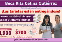 Beca Rita Cetina Gutiérrez: ¡En estos establecimientos puedes utilizar tu tarjeta!