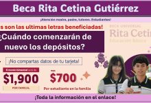 Beca Rita Cetina Gutiérrez: ¡Estas son las ultimas letras beneficiadas! ¿Cuándo comenzarán de nuevo los depósitos?