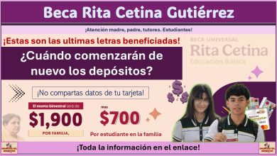 Beca Rita Cetina Gutiérrez: ¡Estas son las ultimas letras beneficiadas! ¿Cuándo comenzarán de nuevo los depósitos?