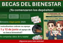 Beca Rita Cetina y Benito Juárez: Hoy 11 y 12 de junio 2025 estos estudiantes reciben su apoyo bimestral