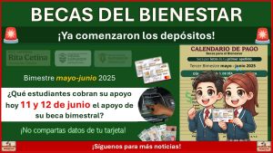 Beca Rita Cetina y Benito Juárez: Hoy 11 y 12 de junio 2025 estos estudiantes reciben su apoyo bimestral