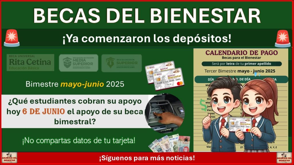 Beca Rita Cetina y Benito Juárez: Hoy 6 de junio cobra esta letra ¿Estas en la lista de beneficiarios?