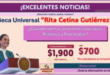 Beca Universal “Rita Cetina Gutiérrez” - ¿Cuándo son las próximas fases para Primaria y Preescolar?