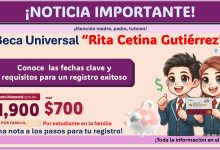 Beca Universal “Rita Cetina Gutiérrez” - Fechas clave y requisitos para un registro exitoso ¡Toma nota!