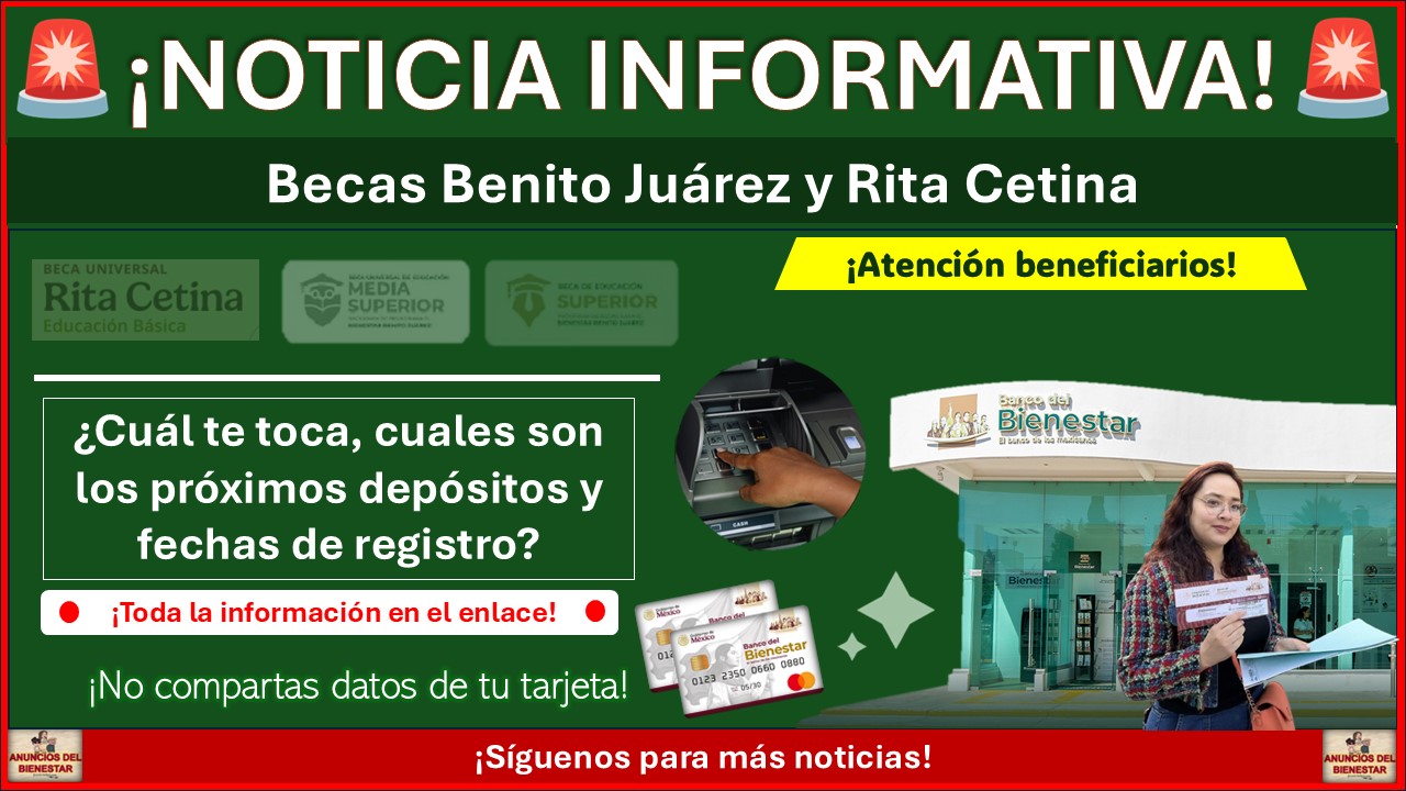 Becas Benito Juárez: ¿Cuál te toca, cuales son los proximos depósitos y fechas de registro? 1 Becas Benito Juárez: ¿Cuál te toca, cuales son los proximos depósitos y fechas de registro?