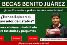 Becas Benito Juárez - ¿Tienes Baja en el Buscador de Estatus? Conoce el número habilitado para tus dudas y preguntas