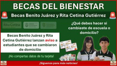Becas Benito Juárez y Rita Cetina Gutiérrez lanza aviso a estudiantes que se cambiaron de domicilio