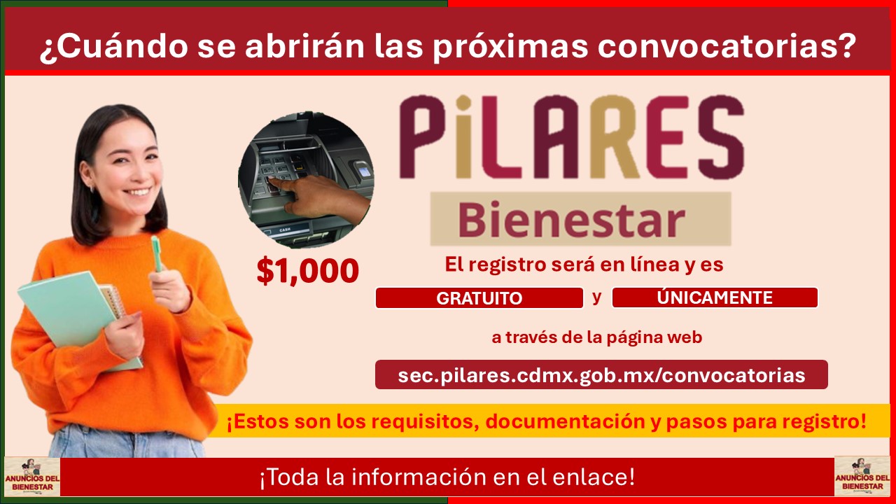 Becas Pilares 2025: ¿Cuándo se abrirán las próximas convocatorias? ¡Estos son los requisitos, documentación y pasos para registro! 1 Becas Pilares 2025: ¿Cuándo se abrirán las próximas convocatorias? ¡Estos son los requisitos, documentación y pasos para registro!