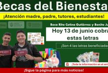 Becas Rita Cetina y Benito Juárez: Estos estudiantes reciben su depósito hoy 13 de junio 2025 ¡Son 4 letras las beneficiadas!