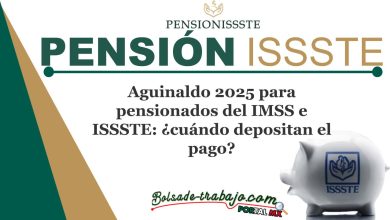 Aguinaldo 2025 para pensionados del IMSS e ISSSTE: ¿cuándo depositan el pago?