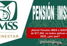 ¡Alerta! Pensión IMSS e ISSSTE de $17,364: no todos aplican en 2025, ¿por qué?