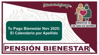 Tu Pago Bienestar Nov 2025: El Calendario por Apellido 6 Tu Pago Bienestar Nov 2025: El Calendario por Apellido