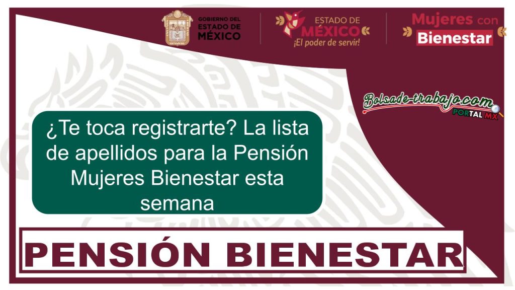 ¿Te toca registrarte? La lista de apellidos para la Pensión Mujeres Bienestar esta semana