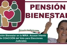 Pensión Bienestar en la MIRA: Acusan Intento de COACCIÓN del Voto para Elecciones Judiciales