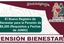 El Nuevo Registro de Bienestar para la Pensión de $6,200 (Requisitos y Fechas de JUNIO)