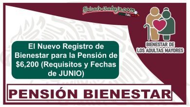 El Nuevo Registro de Bienestar para la Pensión de $6,200 (Requisitos y Fechas de JUNIO)