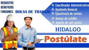 Bolsa de trabajo de Hidalgo 2022-2023