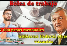 Bolsa de trabajo: Gobierno Federal ofrece vacantes hasta $87,000 pesos de sueldos