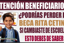 ¿Cambiaste de escuela o turno? Esto debes saber para no perder la Beca Rita Cetina