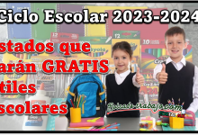 Ciclo Escolar 2023-2024: Estados que darÃ¡n GRATIS Ãštiles Escolares