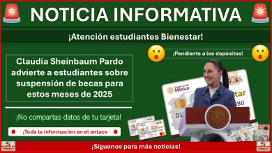 Claudia Sheinbaum Pardo advierte a estudiantes sobre suspensión de becas para estos meses de 2025