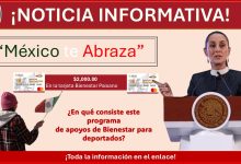 Claudia Sheinbaum Pardo anuncia programa México te Abraza ¿En qué consiste este programa de apoyos de Bienestar para deportados?