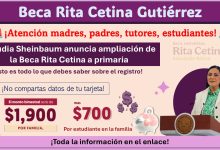 Claudia Sheinbaum anuncia ampliación de la Beca Rita Cetina a primaria: Esto es todo lo que debes saber sobre el registro