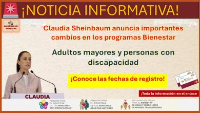 Claudia Sheinbaum anuncia importantes cambios en los programas Bienestar para adultos mayores y personas con discapacidad -  ¡Conoce las fechas de registro!