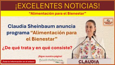 Claudia Sheinbaum anuncia programa “Alimentación para el Bienestar” ¿De que trata y en qué consiste?