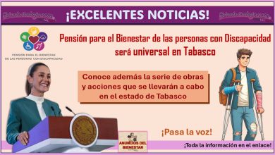 Claudia Sheinbaum anuncia que Pensión para el Bienestar de las personas con Discapacidad será universal en Tabasco, este y otros programas en este estado se anunciaron, conoce cuáles son