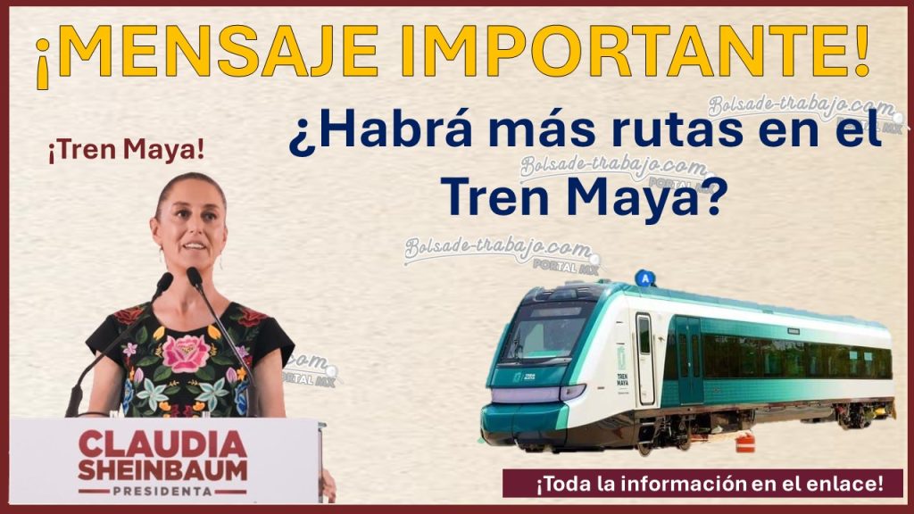 Claudia Sheinbaum lanza importante mensaje respecto al tren maya aqui toda la informacion