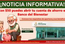 Con $50 puedes abrir tu cuenta de ahorro en Banco del Bienestar ¡Comienza tu ahorro en el Banco del pueblo de México! Conoce los requisitos de apertura y sus beneficios