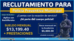 Con salario de $13,199.40 y beca de $5,000.00 el gobierno municipal de San Pedro, Coahuila invita a unirte a policía preventiva municipal ¡Así puedes aplicar!