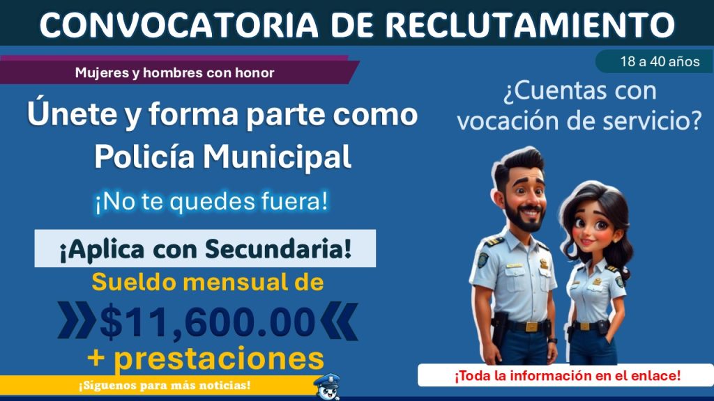 Con sueldo de $11,600.00 el gobierno municipal de Múzquiz, Coahuila invita a formar parte de su policía municipal ¡Así puedes aplicar!