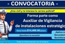 Con sueldo de $14,400 pesos, la Comisión Estatal del Sistema Penitenciario de Querétaro están invitando a formar parte como Auxiliar de Vigilancia de Instalaciones Estratégicas