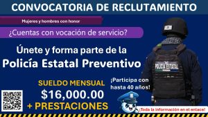 Con sueldo de $16,000.00 la SSP de Puebla invita a formar parte de su reclutamiento como Policía Estatal Preventivo ¡Estos son los requisitos para participar!