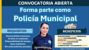 Con sueldo de $19,500 el gobierno municipal de General Terán está invitando a formar parte de su policía municipal ¡Así puedes aplicar!