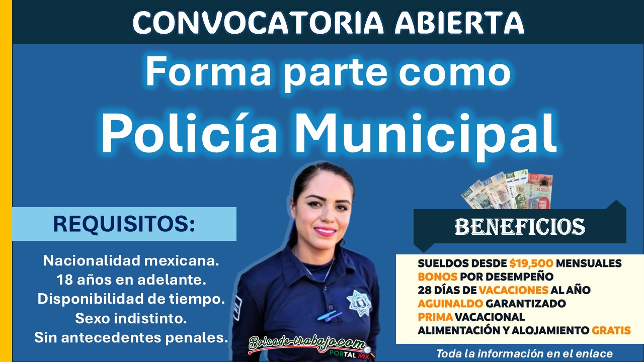 Con sueldo de $19,500 el gobierno municipal de General Terán está invitando a formar parte de su policía municipal ¡Así puedes aplicar!