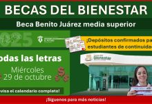 Confirmadas las fechas de pago de Becas Benito Juárez nivel medio superior (Bachillerato) ¡Este es el calendario oficial!