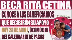 Conoce a los beneficiarios que recibirán su apoyo hoy, 28 de abril de la Beca Rita Cetina