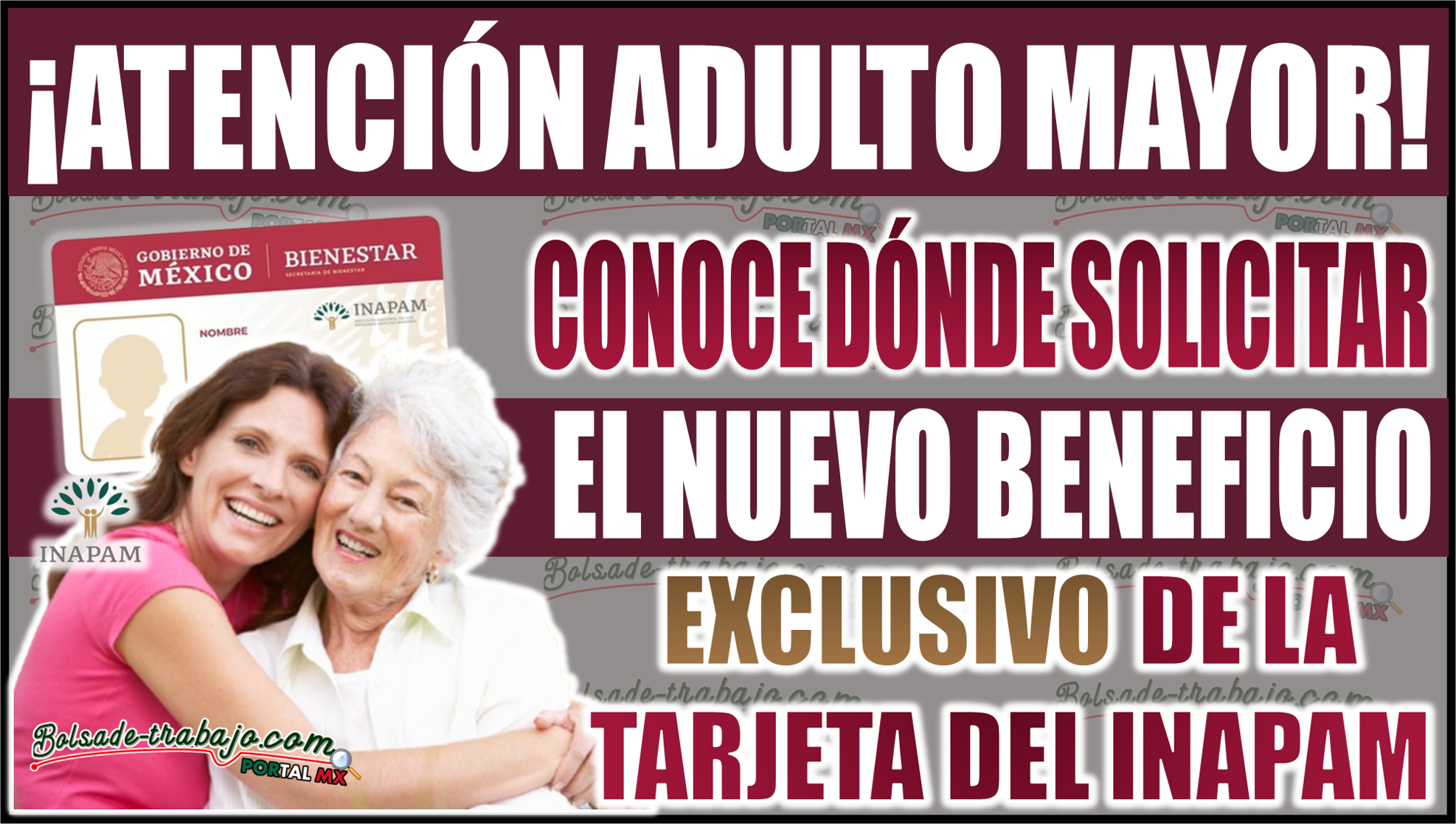 Conoce dónde solicitar el nuevo beneficio del INAPAM para adultos mayores