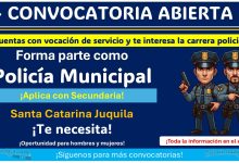 Conoce la convocatoria de reclutamiento de Santa Catarina Juquila y forma parte de su Dirección de Seguridad Pública Municipal con estudios mínimos de Secundaria