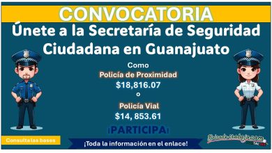 Conoce los dos perfiles de ingreso a la Secretaría de Seguridad Ciudadana de San Francisco del Rincón en Guanajuato con apoyos de $14,853.61 a $18,816.07