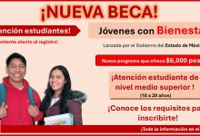 Conoce los requisitos para inscribirte al nuevo programa que ofrece $6,000 pesos a jóvenes del Estado de México ¡Atento al registro en noviembre!