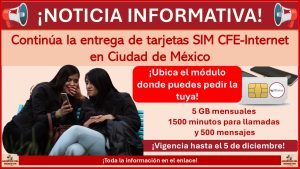 Continúa la entrega de tarjetas SIM CFE-Internet en Ciudad de México ¡Estos son los módulos donde puedes pedir la tuya!
